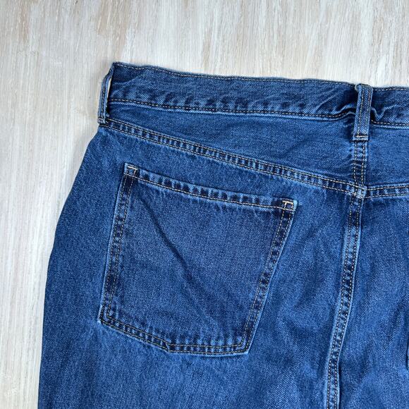 Old Navy High Rise Slouchy Straight Distressed Casual Denim Jeans Plus Size 18 - Picture 14 of 15